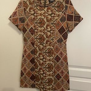 70’s style fall shift dress